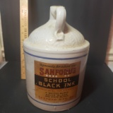 Rare Antique Stoneware Sanford’s School Black Ink Gallon Jug