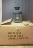 Box Lot of Black Metal Candle Lanterns,