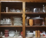 Cabinet Lot of Nice Kitchen Items, Measuring Cups and More