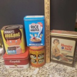 Mixed Lot of Vintage Tins, Campbells - Includes Some Miscellaneous Recipes