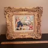 Beautiful Framed Raggedy Ann and Andy Oil Painting, Signed