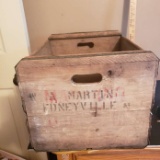 Vintage Wood Crate, Marked Martin Edneyville