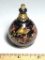 Black Enamel Venus Perfume Bottle with Bird & Floral Design Made in Greece