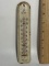 Small Vintage Tru-Temp Metal Thermometer Made in USA