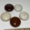 Lot of Antique Porcelain Door Knob Tops