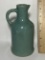 Vintage Blue Pottery Ink Bottle with Spout