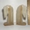 Beautiful Pair of Marble Horse Head Bookends