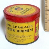 Vintage “Dr. LeGear’s Udder Ointment” Tin