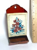 Vintage Tin Match Holder