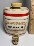Royal Victoria Wade England Pottery “Scotch” Dispenser with Cork Top