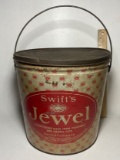 Vintage Swift’s Jewel 16 lbs Lard Bucket with Lid