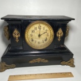 Early 1900’s American Buffalo Heavy Metal Mantle Clock