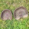 Pair of Vintage Metal Tractor Seats