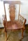 Antique Wood Carved Back Chair