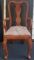 Child’ Vintage Wood Chair by The Bombay Company with Upholstered Seat  