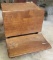 Vintage Wooden Folding Seat School Desk With Cast Iron Base