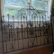 Beautiful Heavy Iron King Size Bed with Headboard, Footboard, Rails, Fleur De Lis Finials