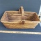 Nice Vintage Basket With Wood Handle