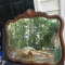 Antique Wood Mirror