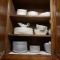 Cabinet Lot of Miscellaneous Kitchen Ware 