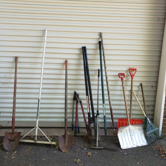 Large Lot of Yard Tools 