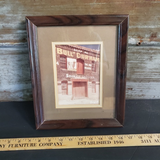 Vintage Bull Durham Authentic Photograph of Storage Unit