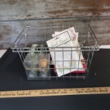 Metal Basket with Assorted Candles and Sachets