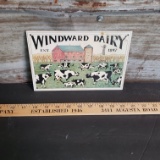 Vintage Metal Windward Dairy Sign