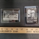 Lot of 2 Babe Ruth Collectors Cards in Protective Cases