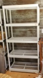 Plastic Utility Shelving with 5 Shelves