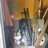 Corner Lot of Garage of Camping Items and Miscellaneous