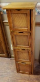 Vintage Wooden Storage Piece with Four Drawers