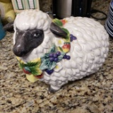 Vintage Fitz and Floyd Sheep Cookie Jar