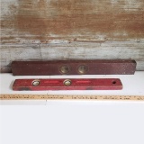 Pair of Vintage Wooden Levels