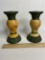 Lot of 2 Angelic Candle Stick Holders