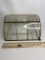 Vintage Glass Display Case with Brass Accent & Etched Flower Design