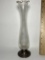 Vintage Duchin Creation Etched Glass Bud Vase with Weighted Sterling Silver Base