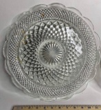 Lot of 2 Glass Serving Platters