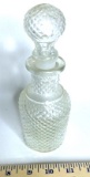 Vintage Clear Pressed Glass Avon Perfume Bottle