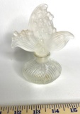 Unique Glass Avon Lily of the Valley Perfume Bottle with Beautiful Top