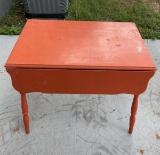 Vintage Painted Wooden Drop-Leaf Table