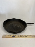 Vintage 10 SK Made in USA Cast Iron No. 10 Skillet Frying Pan D1