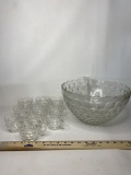 Jubilee Punch Bowl Set with 10 Matching Punch Cups