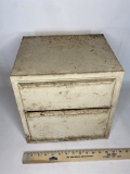 Vintage Tin Bread Box with 2 Shelves