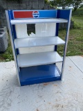 Vintage Pepsi Advertising Stand with 4 Shelves