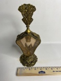 Vintage Metal with Gold Finish Perfume Holder