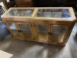 Vintage Wooden BroyHill Display Cabinet with 4 Shelves