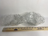 Lot of 2 Glass Serving Bowls