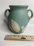 Vintage Double Handled Pottery Vase