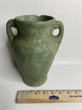 Vintage Double Handled Pottery Vase